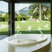 Window Strike Prevention Stickers Decals Anti Collision Window Clings Hummingbird Butterfly Leaf Shapes Stickers Window Stickers Prevent Bird Strikes on Glass (Hummingbird Style)